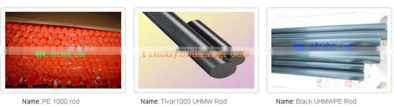 Round UHMW Plastic Rod, UHMW polyethylene Bar, Abrasion and impact resistant 10-490mm diameter HDPE rods