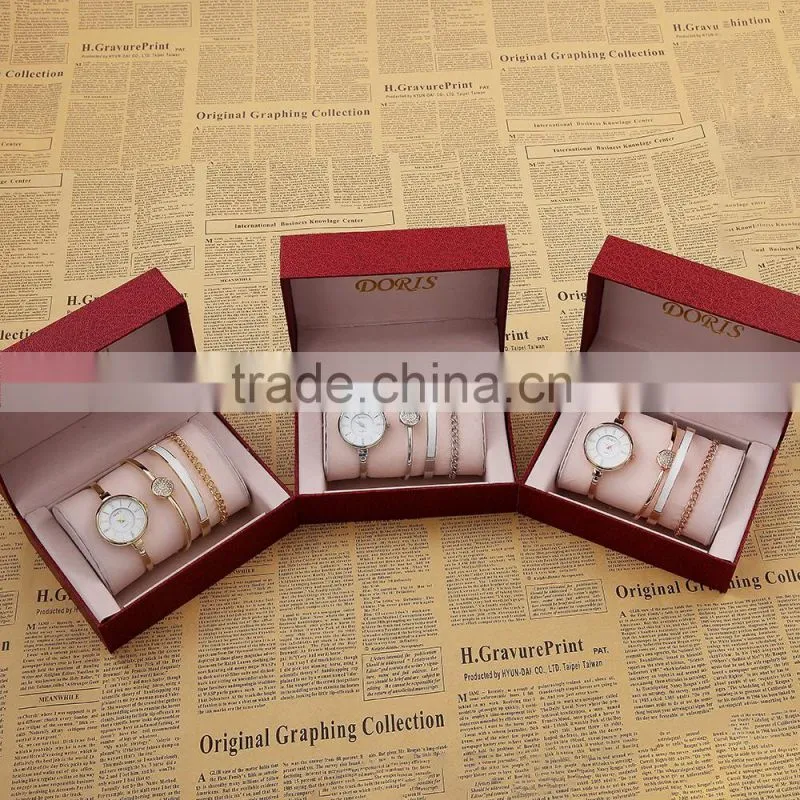 Hot! gold plated alloy diamond fashion lady watch high brighness wrist watch watch custom logo