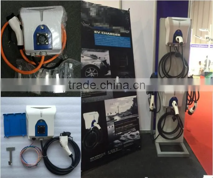 AC 220V 32A EV power charging/Type 1 wall mount car charger with j1772 plug