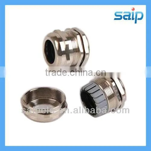 2013 New waterproof electric brass cable gland with rubber seal
