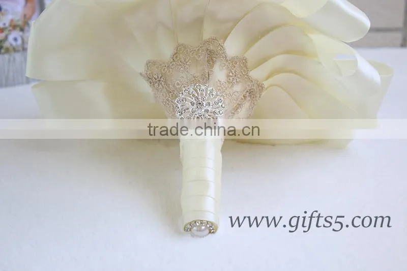 Handmade Large Bridal Wedding Brooch Bouquet