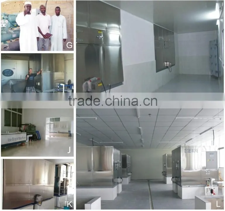 1 Ton Ice Block Making Machine With Brine Water For Ice Feezing
