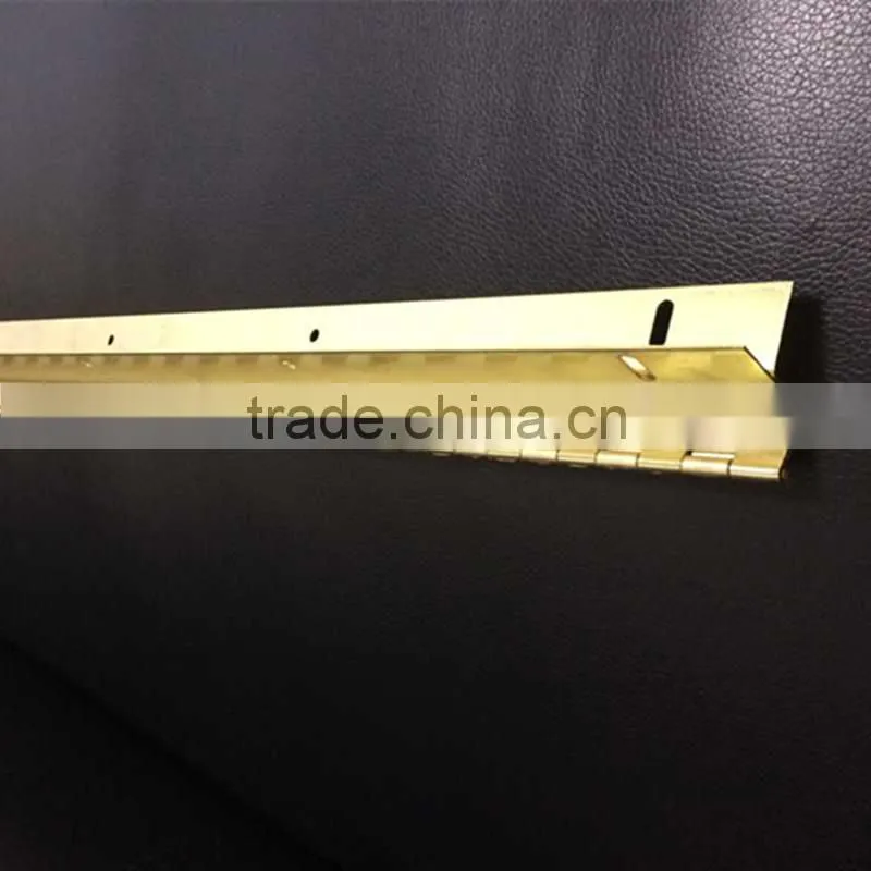 piano long hinge , Special Brass Plated piano hinge,