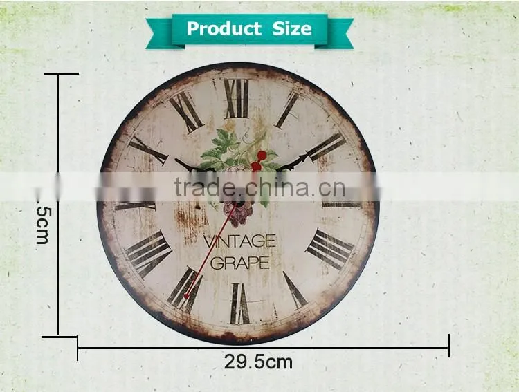M1203 hot sale custom design metal wall clock