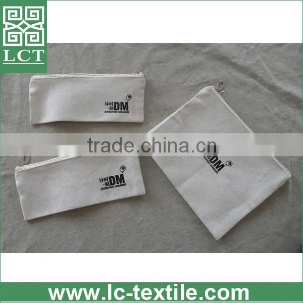 Recommend Trade Assurance provided 100% eco-friendly jute linen small zipper canvas cosmetic pouch with personal logo(LCTB01111)