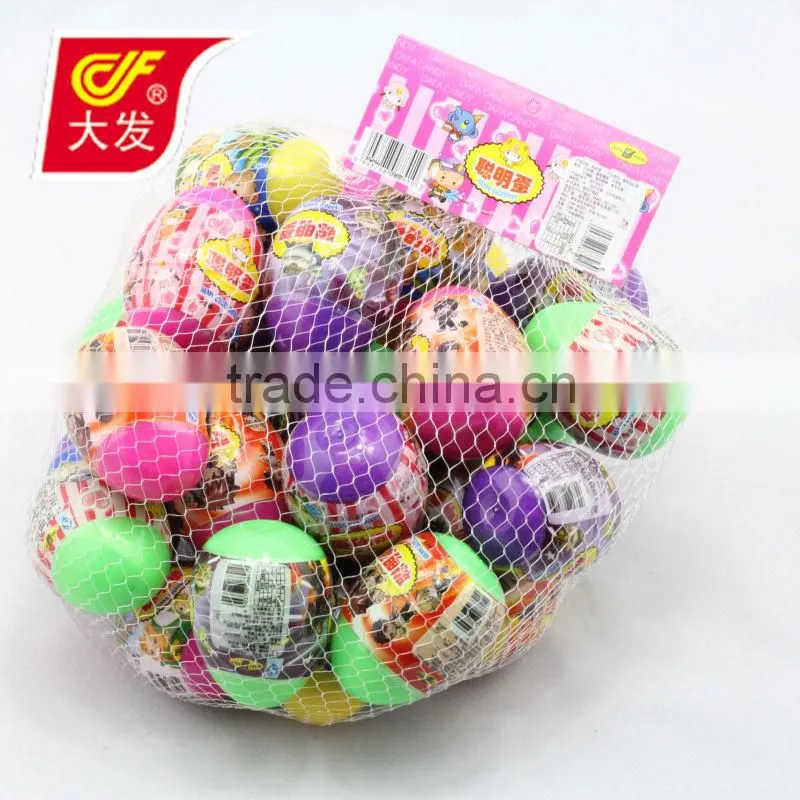 egg toy with surprise toy candy for children
