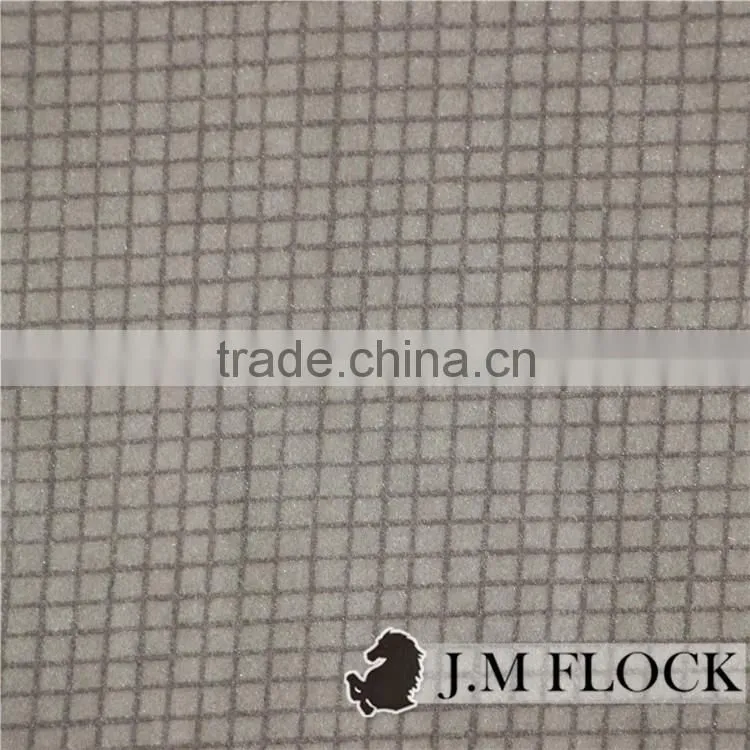 Nylon flocked velvet fabric textile design flock printing fabric for sofa