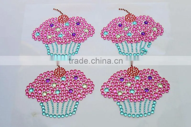 Cake shape jewelry acrylic sticker mobile phone sticker