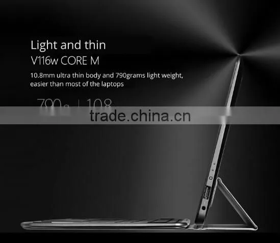 Onda V116w Core M 11.6 inch Intel 5Y10c Tablet PC Laptop 4GB LPDDR3 128GB SSD Win 8 OGS Screen USB 3.0