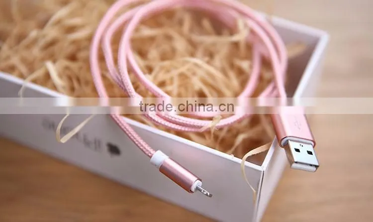 Lighting usb cable Nylon Woven USB Cable for I6 phone accessory cable