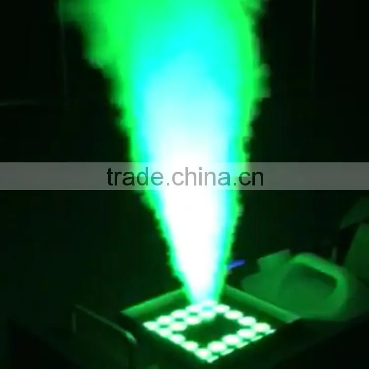 LCD Display DJ Geyser Geiser RGB CO2 Fog Cannon Pyro Vertical Upward 24x3W RGB 3IN1 LED Combination 1500W LED Fogger Machine