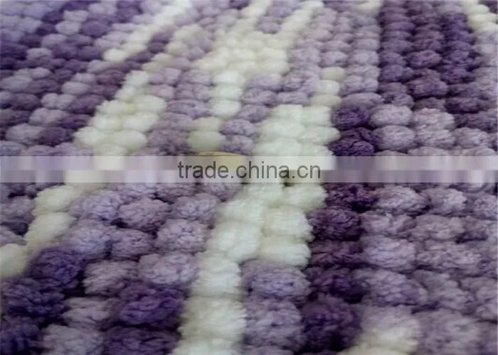 washable fluffy shing noodle chenille bath mat