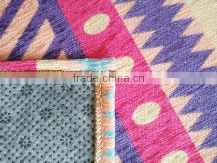 custom jet printing chenille mat