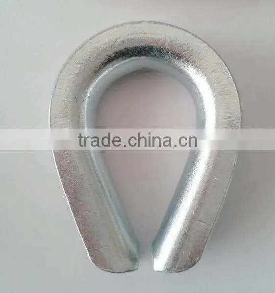 Galvanized mild steel BS464 Wire Rope Thimble cabe thimbles