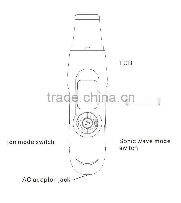 AYJ-H100D mini ultrasonic skin cleaners /ultrasonic skin scrubber spatula