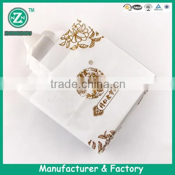 Fashion design hard shopping bags hdpe plastic shopping bags for sale