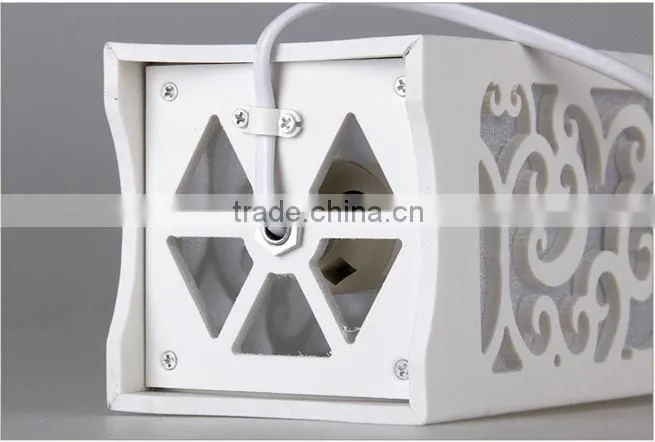 New Beautiful Modern Pure White Carved Pattern LED Light