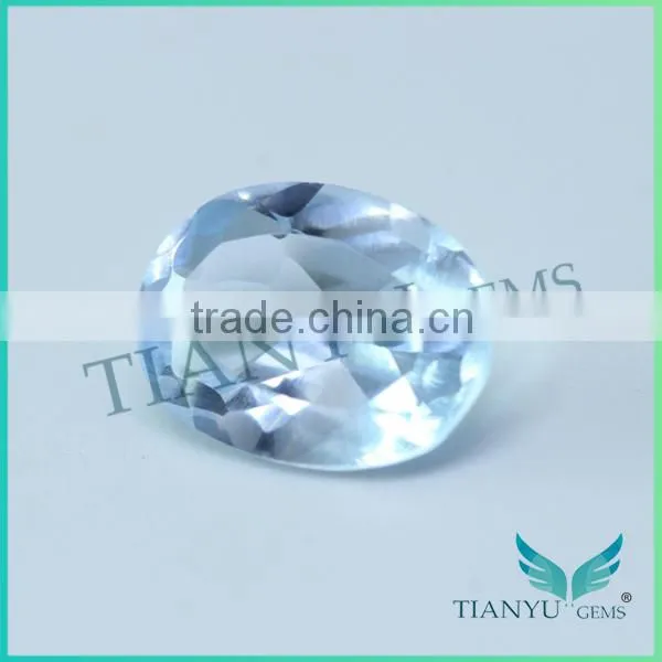 105# oval shape aquamarine green spinel loose stones