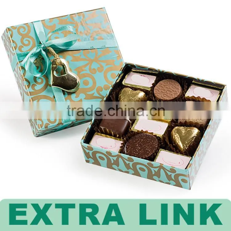Custom Logo China Supplier Wedding Favors Luxury Decorative Empty Food Grade Paper Packaging Chocolate Box