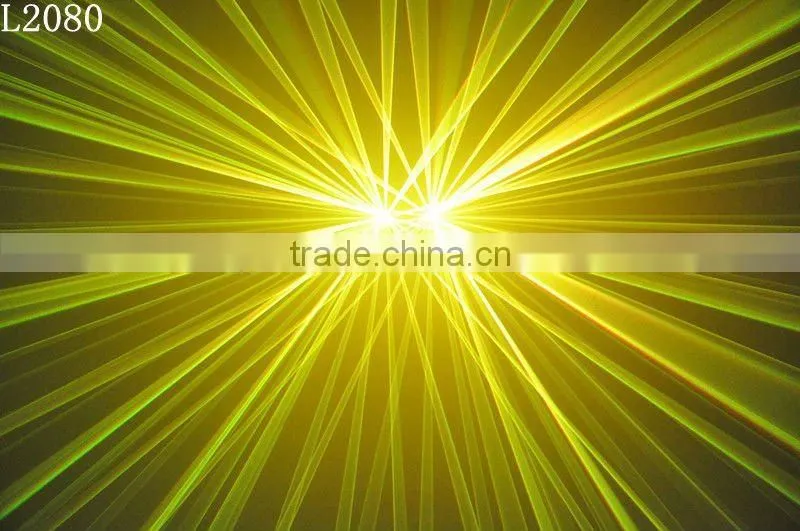 (L2080)400mW+400mW Double Heads RGY Laser Professional Stage Lighting