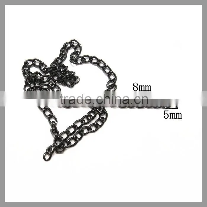 Wholesale Black Nickle Twist Link Brass Chain