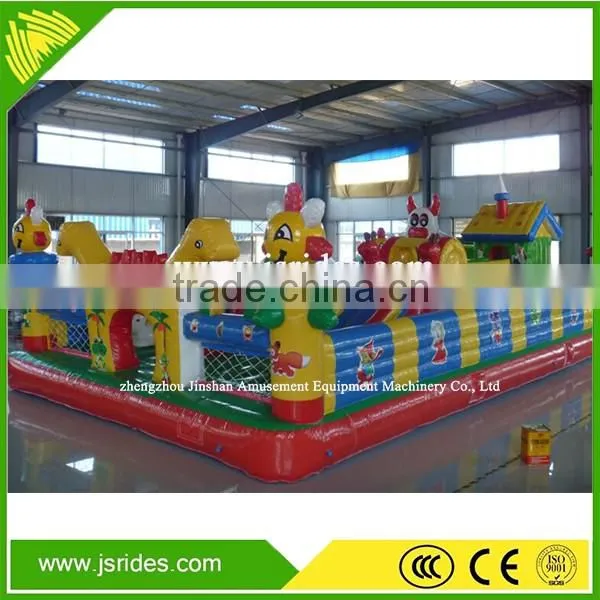 Relaxing!!! Happy inflatable jumping place for kids inflatable playground for sale