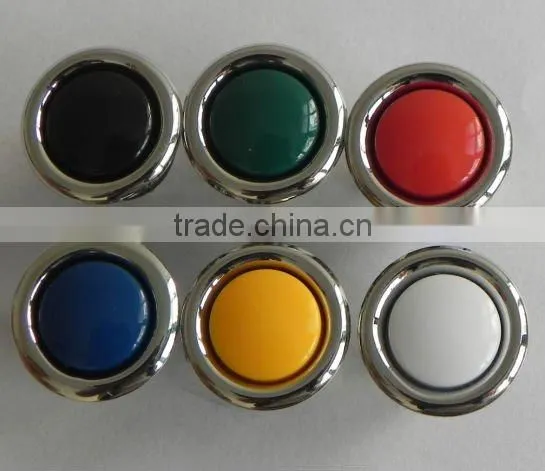 PS-01-silver-green doorbell push button switch