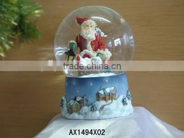 Resin Christmas Craft, Santa Claus Resin Christmas Craft, Snow Globe Resin Christmas Craft