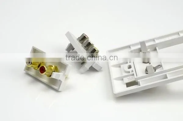 Multiple A/V Modules Outlets Gang Frame