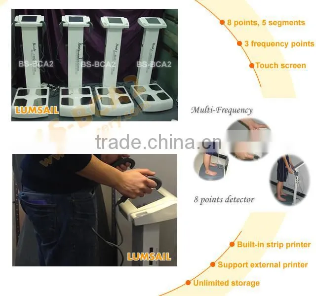 Body composition analyzer machine for body fat analyzer