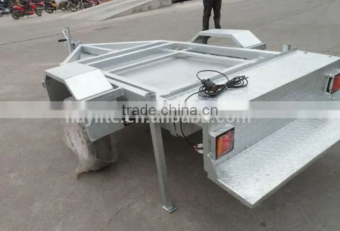 Single / double toilet trailer with galvanized hot dip