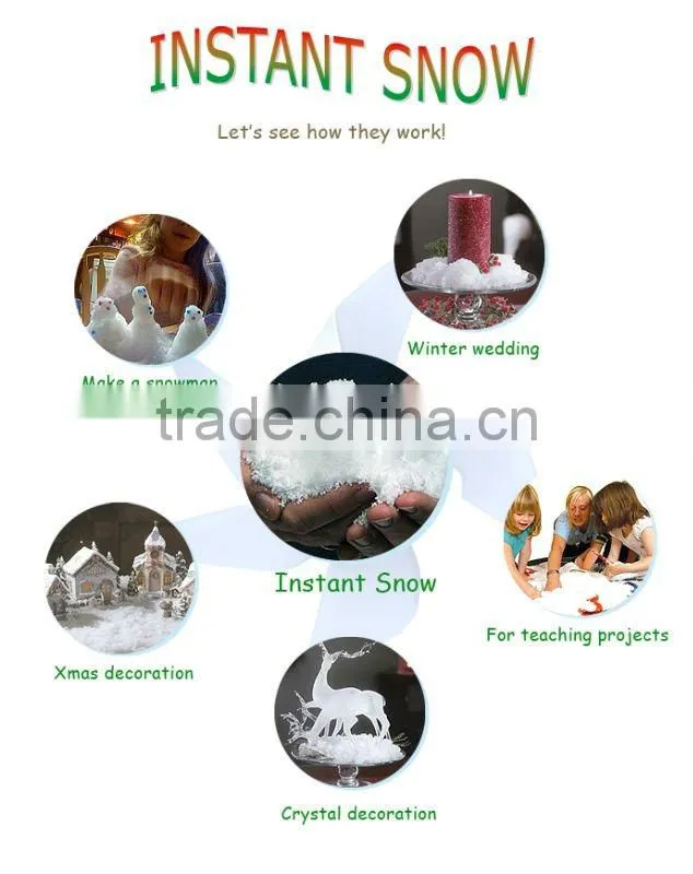 Customized instant snow Christmas snow polymer powder