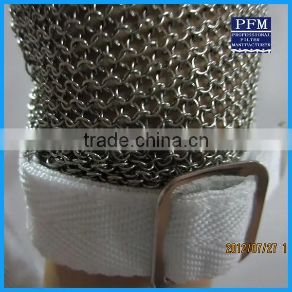 stainless steel mesh hand safty cut resistant chain mail gloves for buthcer