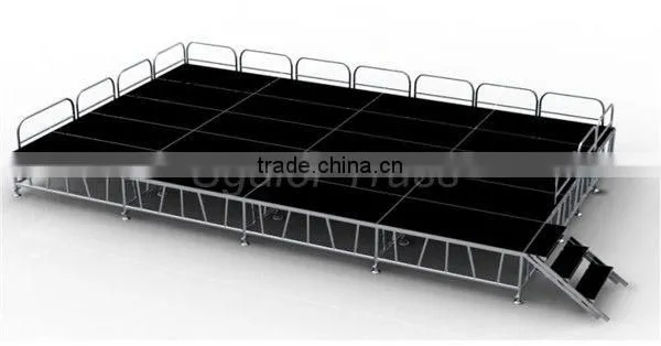 4ft*8ft,3.3ft*3.3ft Aluminum /steel Folding Stage for sale