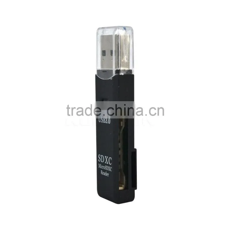 2016 Superspeed 2 in 1 USB 3.0 Card Reader SD/MicroSD/TF Trans-flash Card USB3.0 Adapter Converter Tool