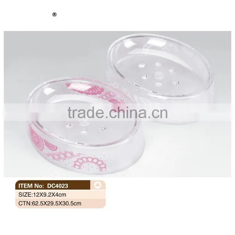 Drain Transparent Clear Acrylic Soap Dish