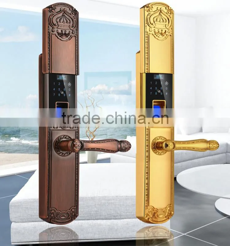 Both Code and electronic induction using widely of smart door lock for villa