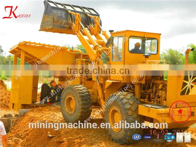 high capacity trommel scrubber machine, gold refining equipment, gold wash plant With Patent