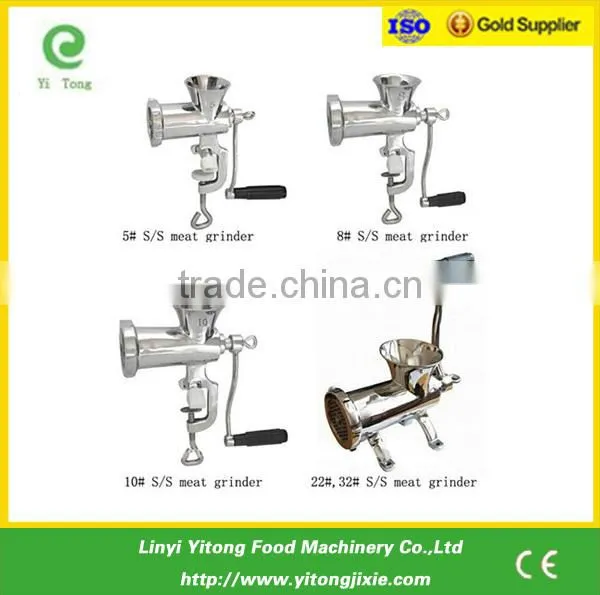 Hand operate cast iron electroplate tinned 5# manual meat grinder