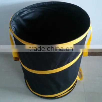 Black heavy pop up garden bag with hard bottom/different size and color