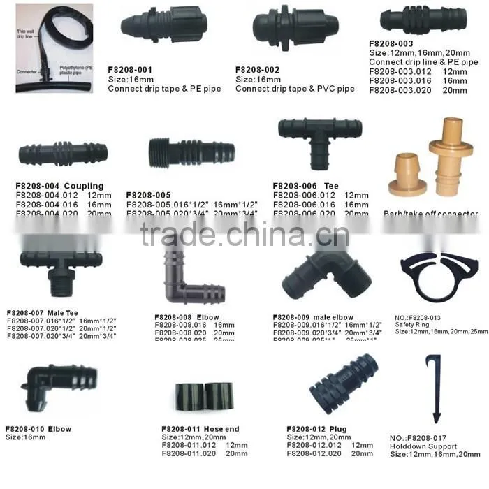 High quality PE farm irrigation system inergral water drip line
