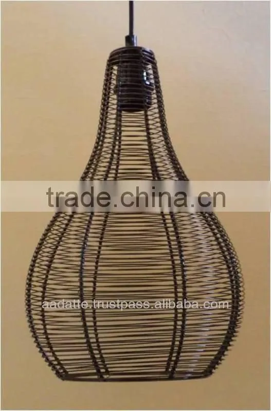 Cone style beautiful crystal pendant light