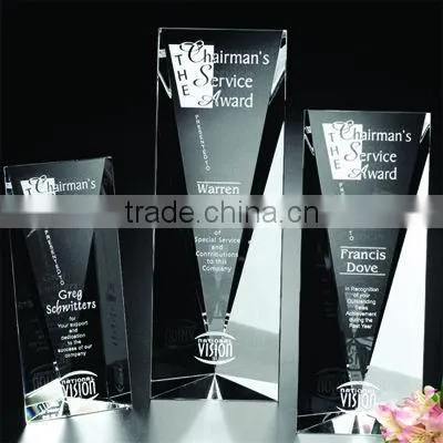 2016 generous hand crystal trophy award