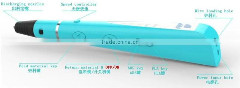 Factory 3D Printer pen for kids 3D printing 2016 3D PEN certification drawing 3D printer pen