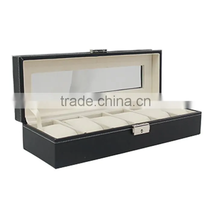 Watch Case Box Holds 6 Watches, Display box, storage box
