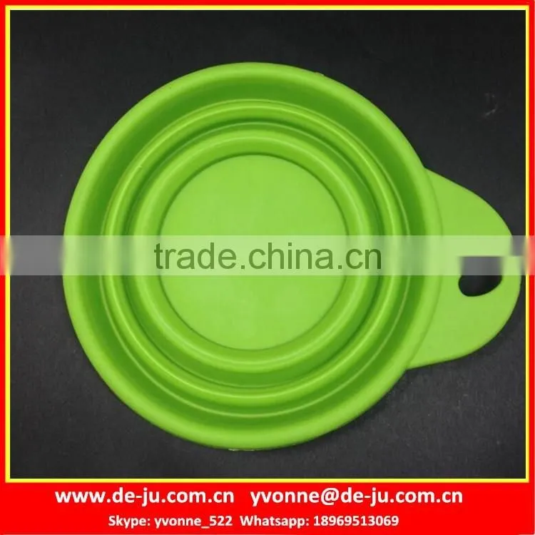 Easy Taking Folding Travel Pet Silicone Bowl