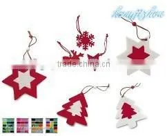 15082002 Beautiful felt snowflake Christmas tree hanging decoration