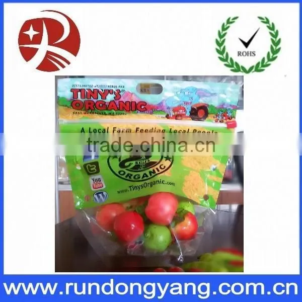 printed plastic zip lock fruit bag