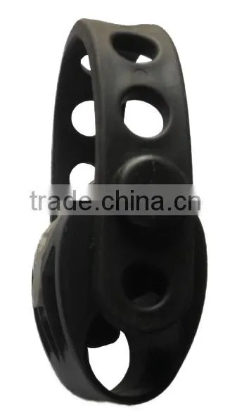 plastic buckle with rubber strap
