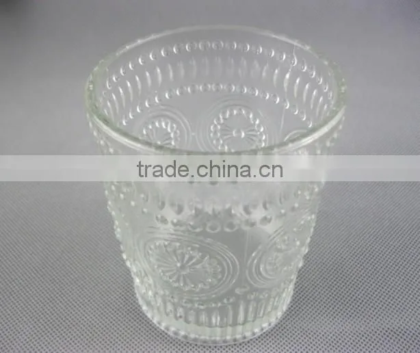 carving glass candle holder / glasswar